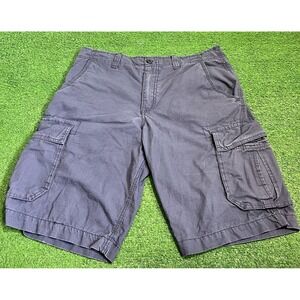 Vintage Rip Stop Cargo Short SZ 34 Y2K Tactical No Boundaries Baggy 12" Inseam